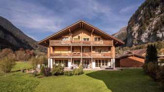 Trümmelbach, eigene Terrasse mit bester Aussicht
