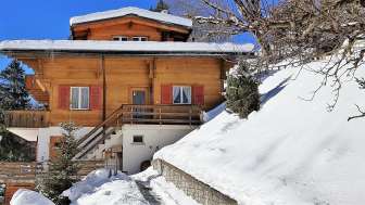 Chalet Bossrain Sicht Eiger an zentraler Lage